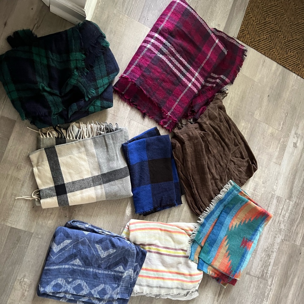 Scarves. Each one 5.00 each!